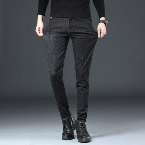 Skinny jeans men Slim Fit Denim Joggers Stretch Male Jean Pencil Pants Blue Mens jeans fashion Casual Hombre new