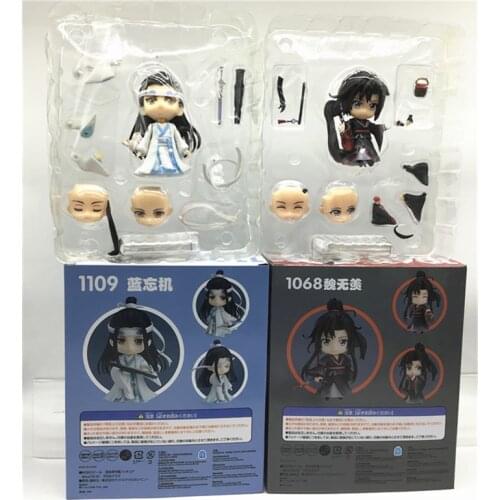 In Stock10cm Mo Dao Zu Shi Grandmaster of Demonic Cultivation Lan WangJi 1109 Wei Wuxian 1068 Action Figure Model Toy Cute gift