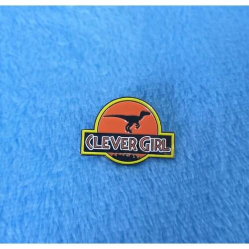 Jurassic Park Enamel Pin Gift for Her Feminism Feminist Wanderlust Adventure Awaits
