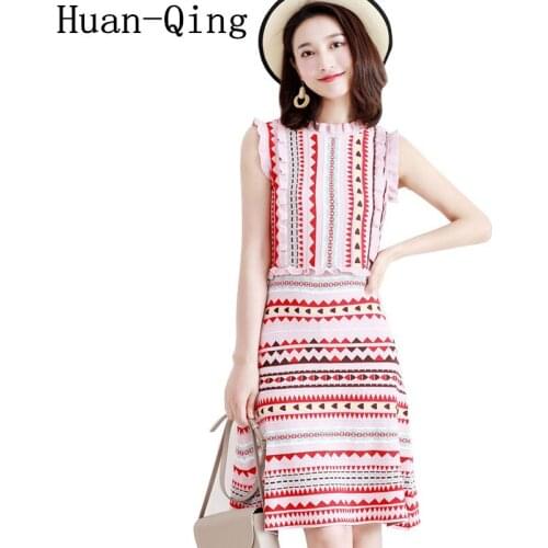 Huan-Qing Summer Silk Dresses
