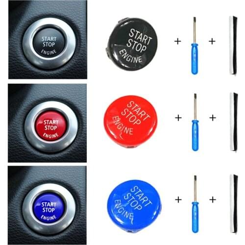 Car Engine Start Button Replace Cover Stop Switch Accessories car Decor Fit for BMW E87 E60 E83 E84 E89 for BMW E90 E91 E92 E93