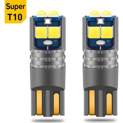 2PCS New T10 W5W LED Wedge Parking Bulbs Car Dome Reading Lamps WY5W 168 501 2825 Auto Turn Side Light Super Bright High Quality