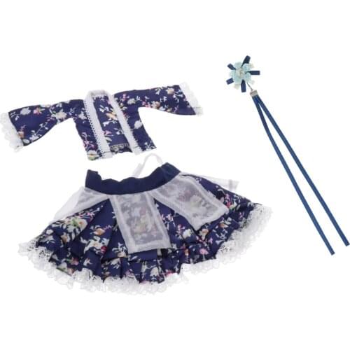 Fashion BJD Doll Clothes Dress 1/6 BJD Accessories Skirt Clothing Clothes For 11inch Dolls Toys For Girls Cloth Dress