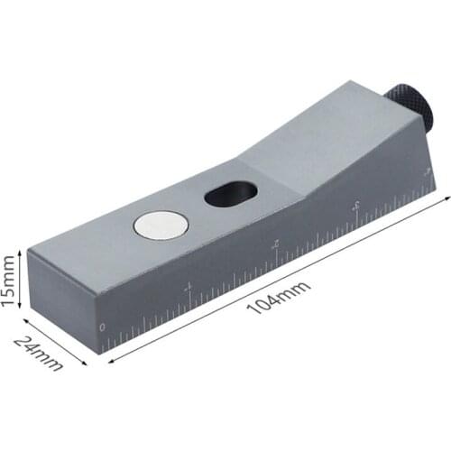 New Woodworking Oblique Hole Locator Oblique Hole Drilling Locator Aluminum Alloy with Magnet Drilling DIY Woodworking Tools