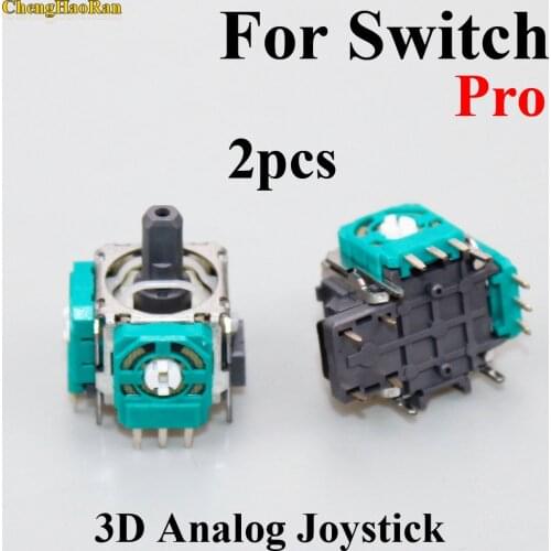 2pcs Original Replacement part 3D Analog Joystick Stick cap Joystick Sensor Module For Nintend Switch NS Pro controller joypad
