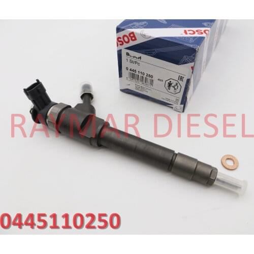 Genuine Diesel Common rail fuel injector 0445110250 for BT-50 WLAA-13-H50, WLAA13H50, Ranger