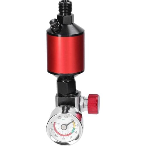 Sprayer Regulator Gauge with Air-Filter Set Paint-Spray Filtering Tool Regulators In-Line Water Trap Oil-water Separator