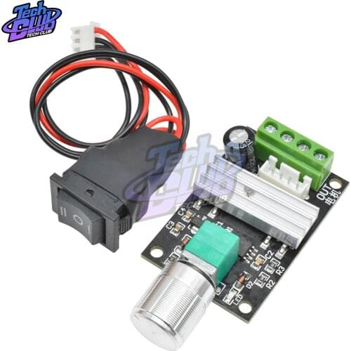 12V 24V 28V 80W PWM Adjustable Reversible DC Motor Speed Regulator DC speed controller Swith 3A Dimming Dimmer Switch Governor