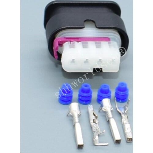 Shhworldsea 4 Pin Auto Female Housing Plugs Urea Mercury Plug Automotive Wiring Cable Harness Waterproof Connector 2-1718645-1