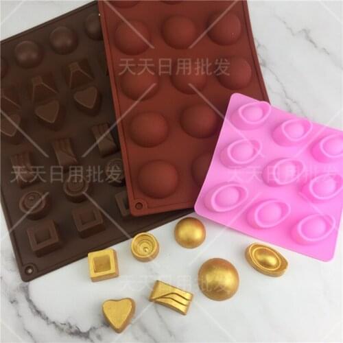Ingots Shape Silicone Mold Chocolate Fondant Mold Baking Tools Cake Decorating Tool Kitchenware