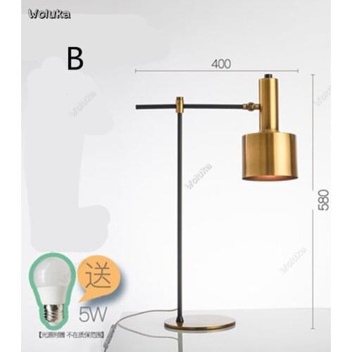 Nordic table lamp bedside lamp modern wedding hotel bedroom post modern living room table light CD50 W07