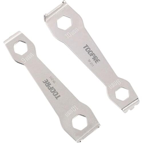 Bike Chainring Bolt Fixed Bicycle Crank Spanner Wrench Tool Bike Chainring Wrench Bicycle Accessories for Mountain Bike 9/10mm