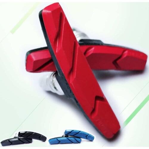 VXM 1pair Mountain Bike V-Brake Pads Blocks Cycling Road Bicycle MTB Silent Durable v Brake Rubber Shoes Bicycle Parts