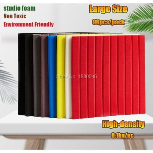 EMS Fast Shipping High-density studio foam 96pcs/pack large size 50x50x2cm acoustic foam panels soundproofing foam