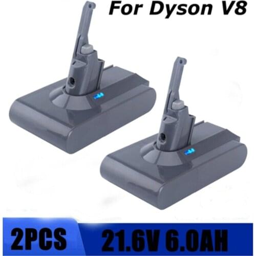 2PACK Dyson V8 21.6V 6000mAh Replacement Battery for Dyson V8 Absolute Cord-Free Vacuum Handheld Vacuum Cleaner Dyson V8 Battery
