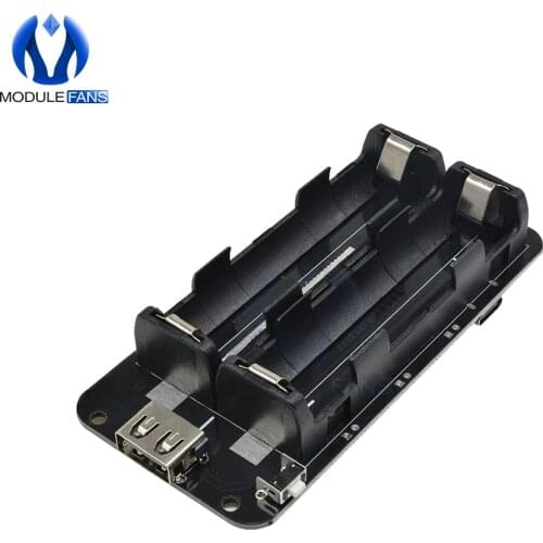 2PCS Dual 18650 Lithium Battery Shield V8 Mobile Power Expansion Board Module Micro USB 5V/3A 3V/1A For Arduino ESP8266 ESP32