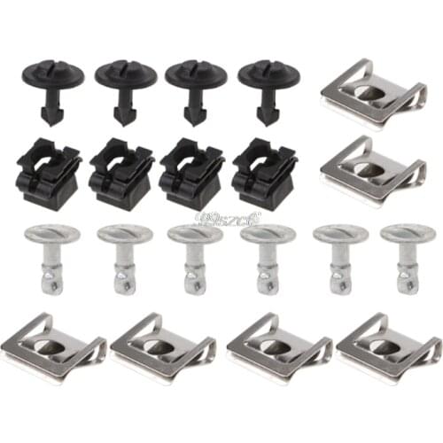 20PCs/Set Undertray Guard Engine Under Cover Fixing Clips & Screw KIT For AUDI A4 A6 DropShip Dropshipping