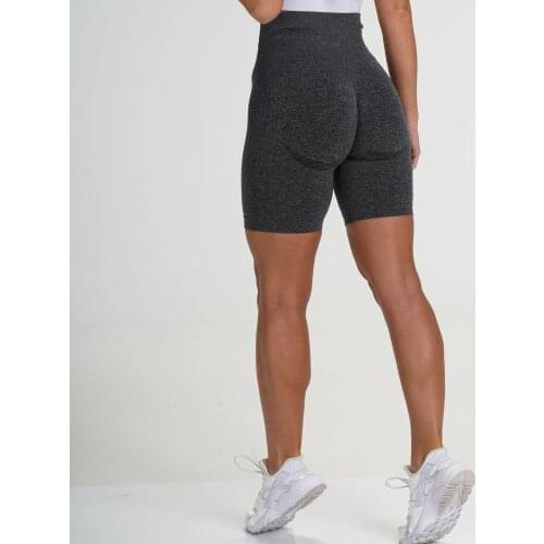 2021 Seamless Sport Shorts For Women High Waist Fitness Yoga Shorts Squat Proof Tummy Control Elastic Running Workout Shorts NCL