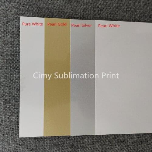 40sheets 0.5mm A6 Blank Sublimation Metal Plate Aluminium sheet Name Card Printing Sublimation Ink Transfer DIY Craft