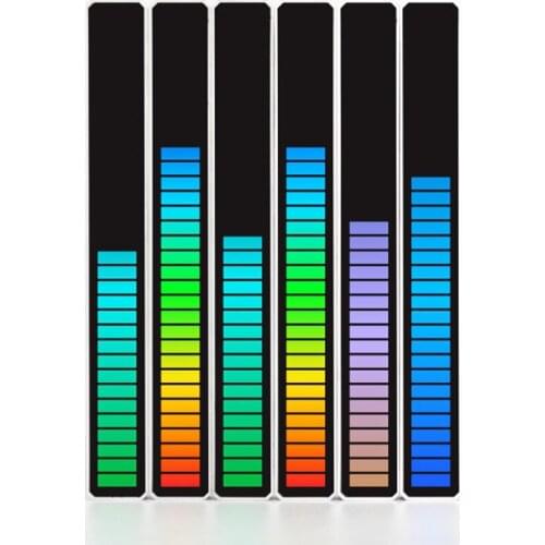 Car Sound Control Light RGB Voice-Activated Music Rhythm Ambient Light 32 LED Colorful Atmosphere Lamp Auto Car LIght Interior