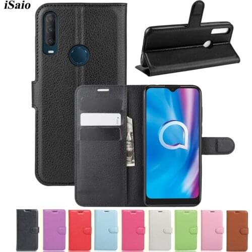 For Alcatel 1S 1B 2020 Wallet Case Flip Leather Cover For Alcatel 1B 2020 Mobile Phone Case Soft TPU with Card Holder Fundas