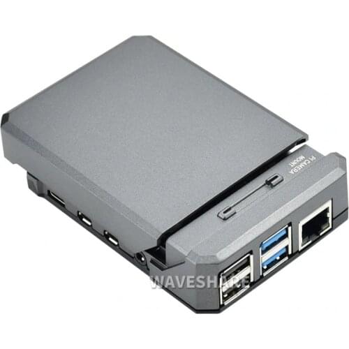 Argon NEO Aluminum Case for Raspberry Pi 4 with Sliding Magnetic Top Camera Mount Passive Cooling