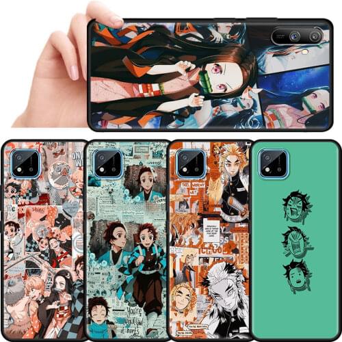 Kimetsu No Yaiba Demon Slayer Anime Cover for Realme 6 7 C21 C3 XT 5 X50 Pro 8 7i C11 C15 V5 5G GT Neo Cell Phone Case Coque