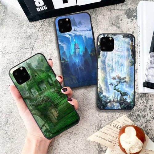Fantasy landscape Phone Case for iPhone 11 12 Pro mini pro XS MAX 8 7 6 6S Plus X 5S SE 2020 XR