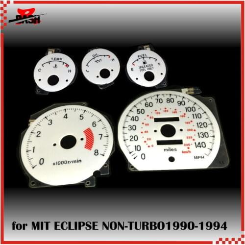 DASH EL Glow Gauge for Eclipse Non-Turbo 1990~1994 (140mph) Full Glow Blue Green interchange