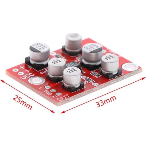 DC 5V-15V 12V AD828 Stereo Preamp Power Amplifier Board Preamplifier Module