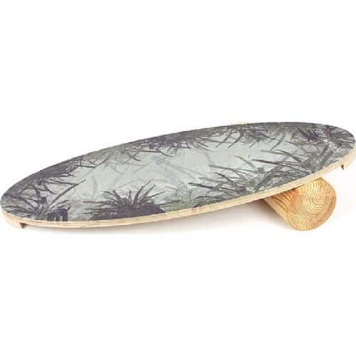 Wooden Balance Board, Surfing, Skating, Fitness, Yoga, skateboard Snowboard for Training and Coordination Exercise Portable Equipment