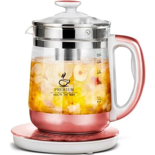 Electric kettle The glass raised pot is fully automatic and thickened with multi-function electric heating flower teapot