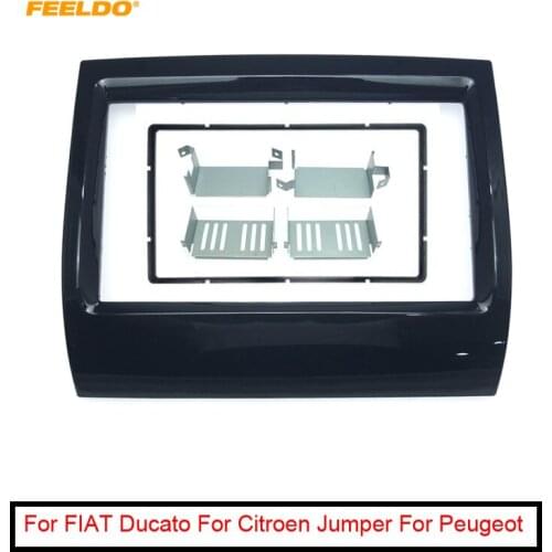 FEELDO Car Radio DVD Dash Mount Kit Adapter Trim Facia Frame Dashboard For FIAT Ducato For Citroen Jumper For Peugeot Boxer