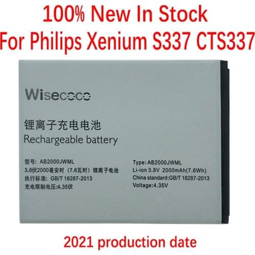 In Stock 100% NEW AB2000JWML Battery For Xenium S337 CTS337 Mobile Phone + Tracking Number