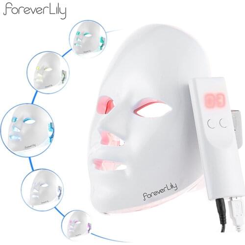 NOBOX-Minimalism Design 7 Colors LED Facial Mask Photon Therapy Anti-Acne Wrinkle Removal Skin Rejuvenation Face Skin Care Tools