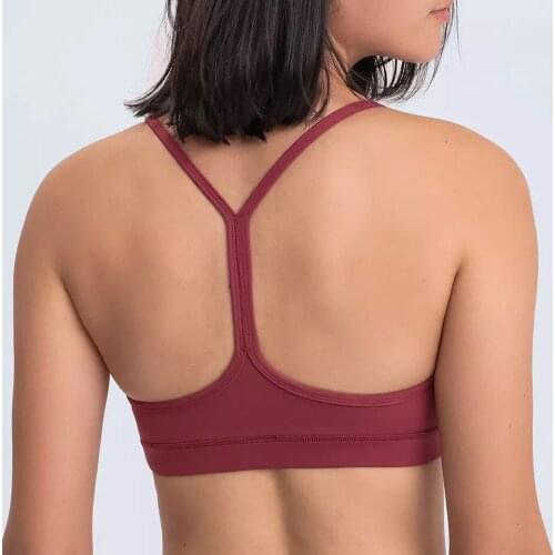 ZenYoga New Y-type Fitness Sports Bras Women Anti-Sweat Buttery Soft Running Gym Tops Classic Plain Athletic Yoga Dance Bras