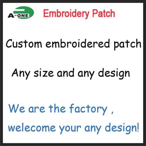Any size and design can be Custom Embroidery Patch