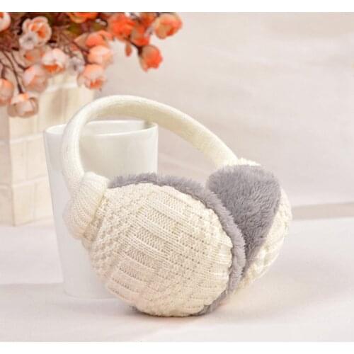 5 Colors Plush Earmuffs Winter Ear Protector Warm Ear Muffs Cover Plush Winter Ear Warmers High Quality Women Winter Knitted