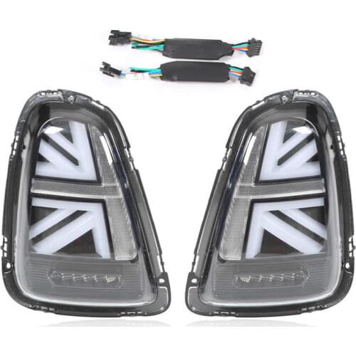 VLAND for JCW Union Jack Full LED Tail Lights Clear Lens fit for Cooper R56 R57 2007-2013 Car Accessories