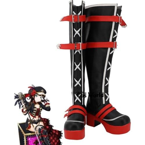 LoveLive!Sunshine!! Aqours Punk Rock Awaken Kurosawa Dia Anime Customize Cosplay Shoes Boots