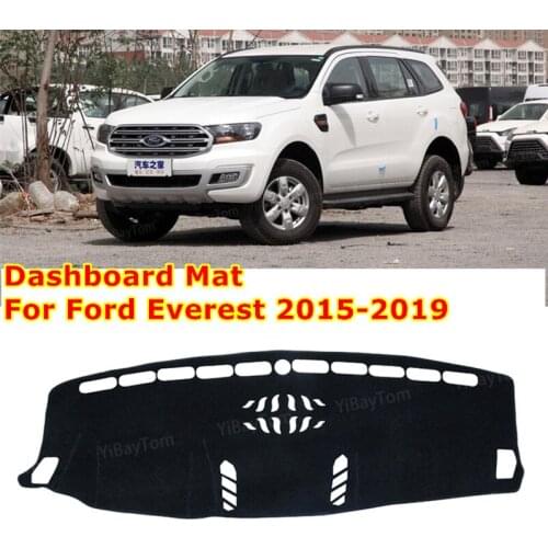 For Ford Everest 2015-2019 High Quality DM IX45 Anti-Slip Mat Sunshade Dashmat Protect Carpet Dashboard Cover Pad Accessories