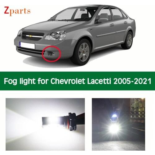 Car LED Fog Light For Chevrolet Lacetti 2005- 2021 White Yellow Foglamp Bulb White Daytime Running Lights 12V 6000K Accessories