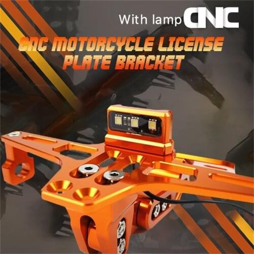 Motorcycle LED License Plate For Plate Portamatricula Moto Cb500F Benelli Tnt 300 Yamaha Xmax 400 Yamaha R1 2004 Support De