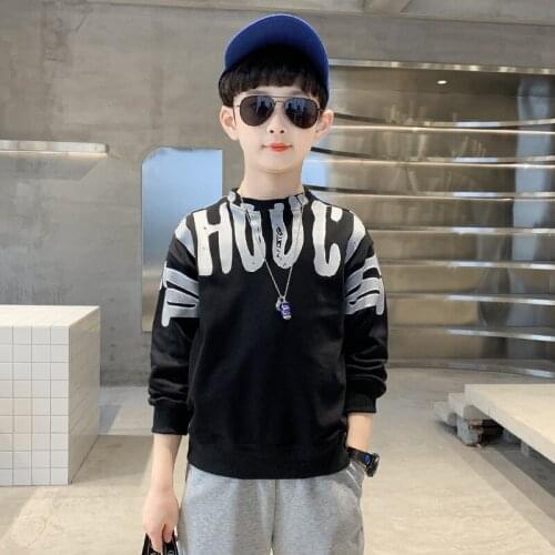 Long Sleeve Spring Autumn Boys Sweatshirts Jacket Coat Kids Outwear Children Clothes Tops Teenager Sport Beach School High Quali