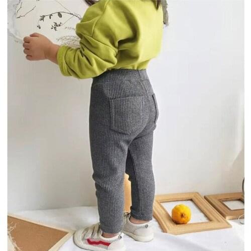 High Quality Baby Girls Boys Leggings Cotton Pants Spring Autumn Kids Girl Pants Fashion High Waist Long Trousers Children Pant