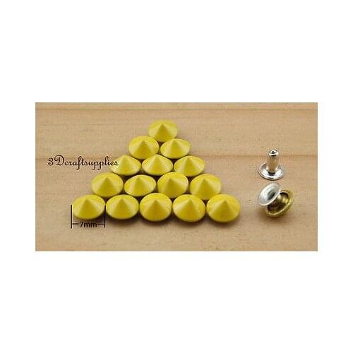 Rivets leather rivet bag clothing shoes Cone 100 sets 7 mm AT53F