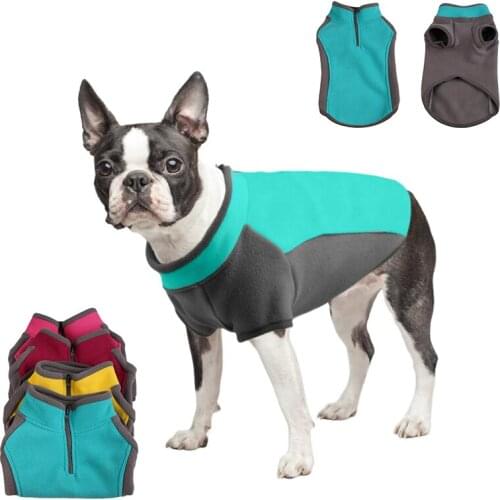 Winter Pet Dog Clothes Stretch Fleece Hoodies For Small Medium Dogs Elastic Sweatshirt Puppy Jumpsuit French Bulldog Chihuahua