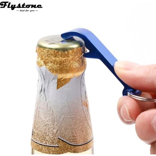 1pc Portable 4-in-1 Bottle Opener Key Ring Chain Keyring Keychain Metal Can Wine Beer Bar Kitchen Tools Unique Creative Gift