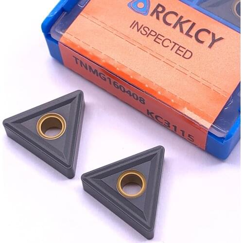 10pcs RCKLCY TNMG160408 MG KC3115 carbride inserts cnc turning tool holder lathe cutter WTENN cast iron TNMG1608 machine accesso