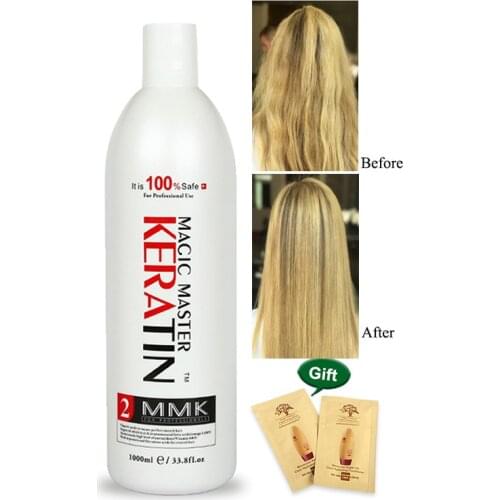 1000ml Without Formalin Keratin Fresh Smelling Magic Master Keratin Brazilian Treatment Straighten and Smooth for Damaged Hair